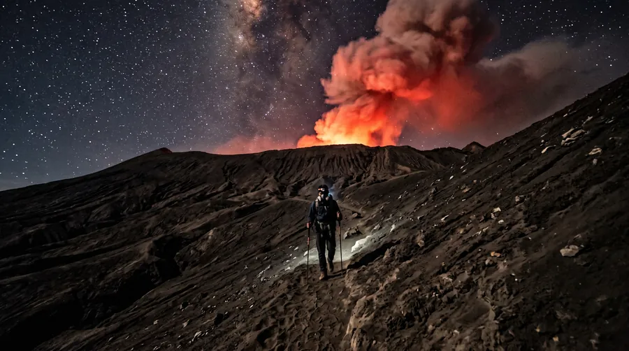 Volcano ascent